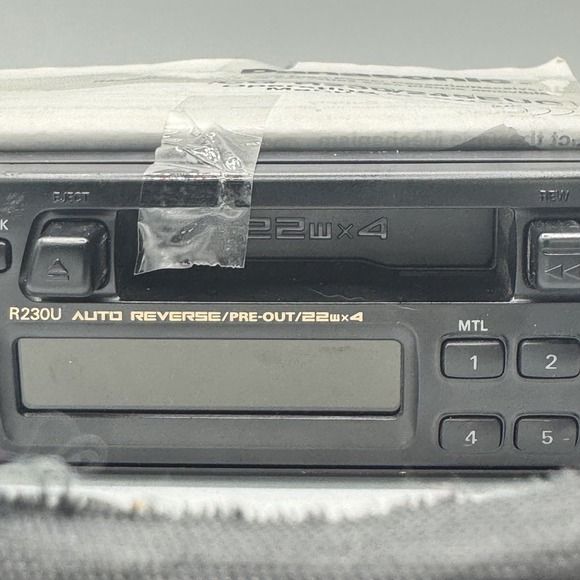 Vintage Panasonic CQ-R230EUC Cassette Car Stereo Made in Japan 22Wx4 UNTESTED. - Picture 4 of 12